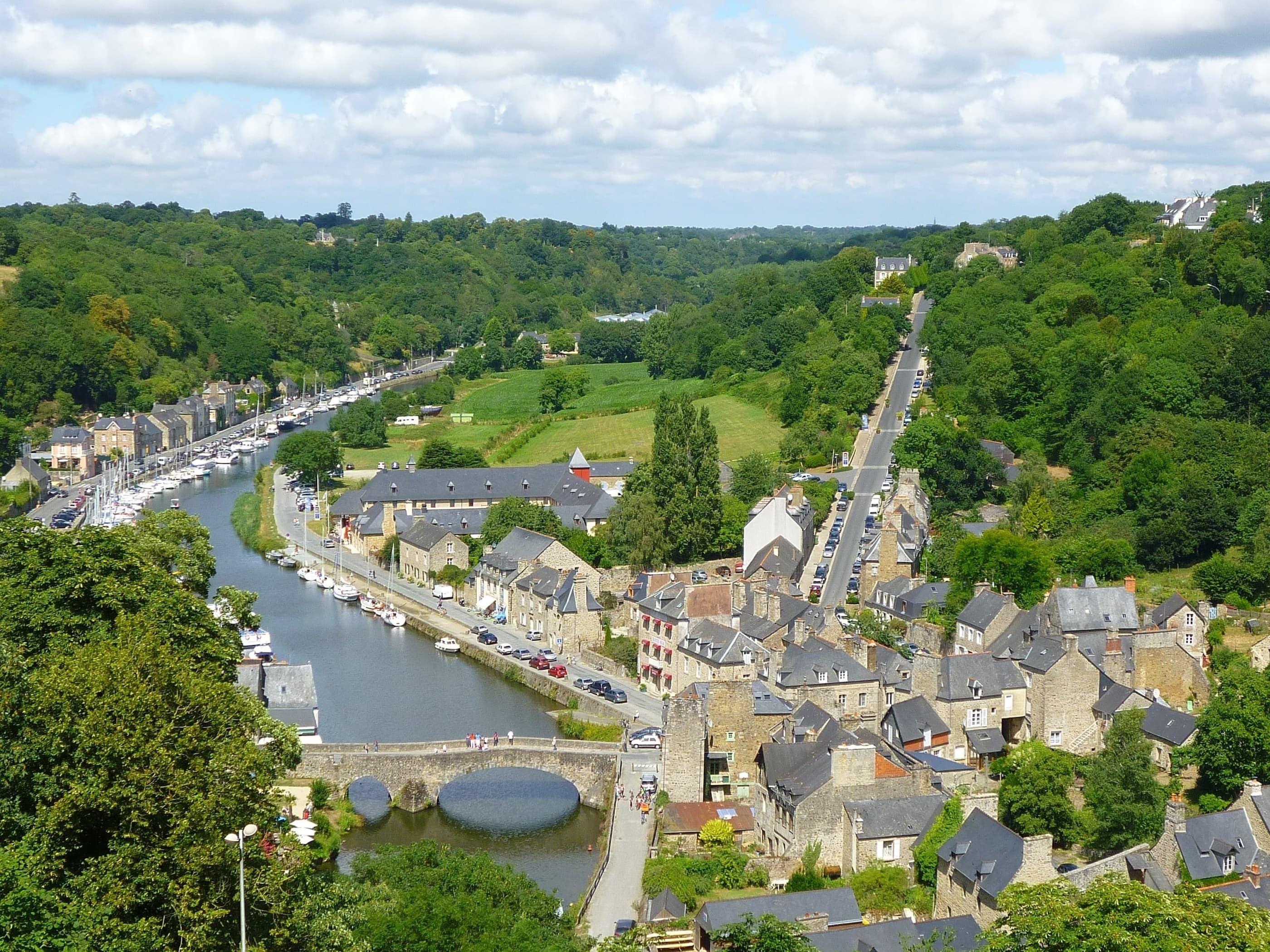 Vue depuis le jardin des Anglais de Dinan